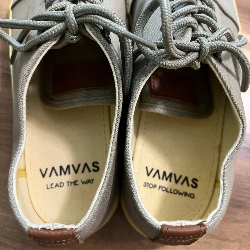 VAMVAS Space Grey/Yellow Eco Friendly Women’s Sneakers‎ Size 7.5